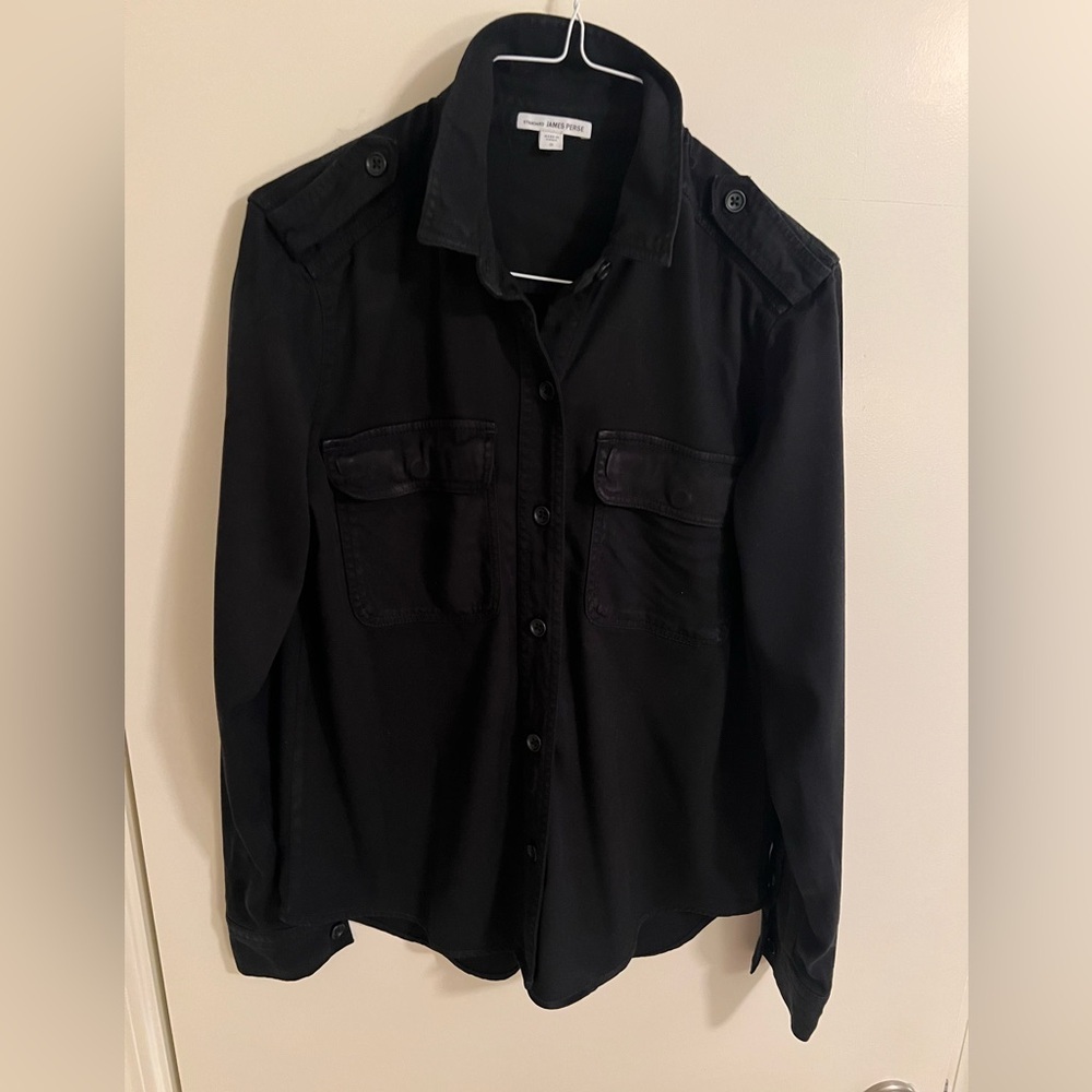 James Perse Women’s Shirt, Black, size 2 (equates to a 4/6)